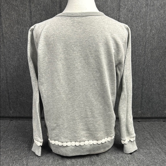 J. Crew Light Gray Sweater with Button Detail - Picture 3 of 7